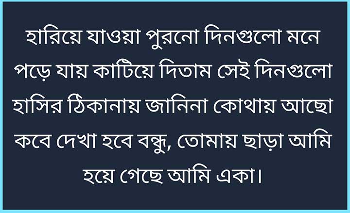 Friendship Status in Bengali