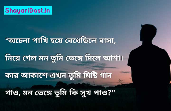 Sad Shayari in Bengali Medium