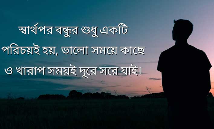 Sharthopor Bondhu Status Bangla