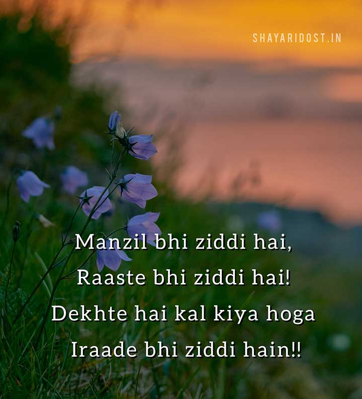 Hosla Shayari in English Font