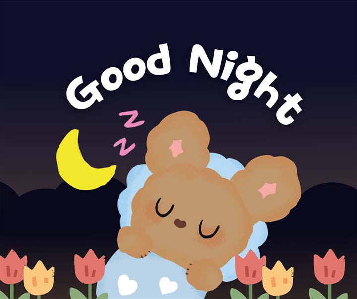 Cute Sleeping Good Night Images Status