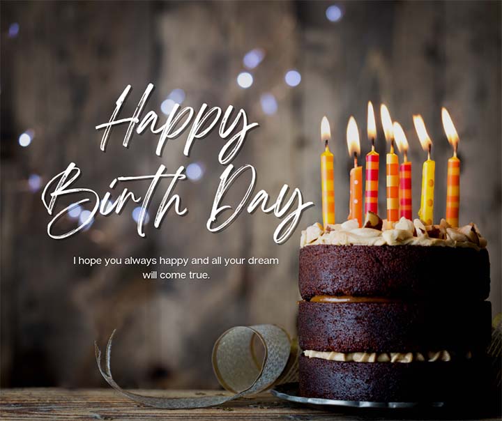 Happy Birthday Wishes With Cake