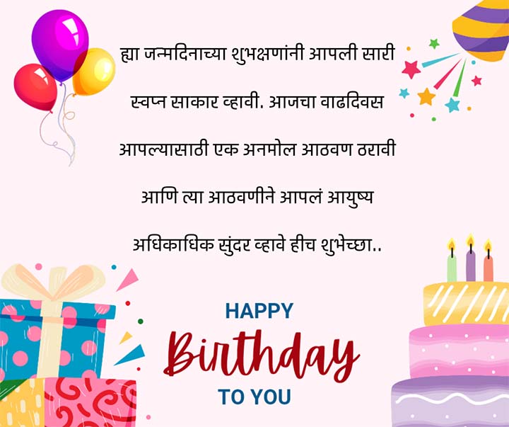 Birthday Wishes in Marathi