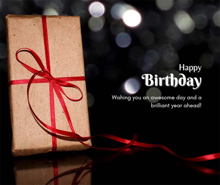 Wish Happy Birthday Photo With Gift
