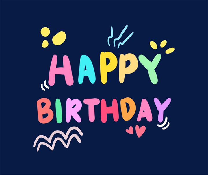Happy Birthday Colorful Picture