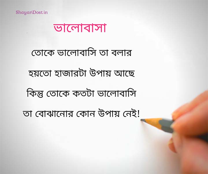 Bhalobasar Quotes Status