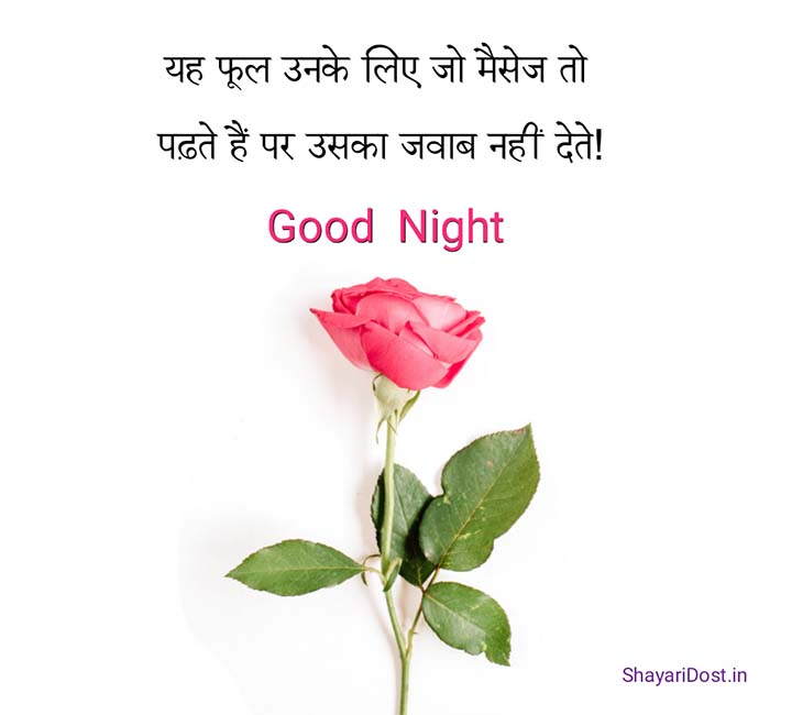 Good Night Shayari SMS