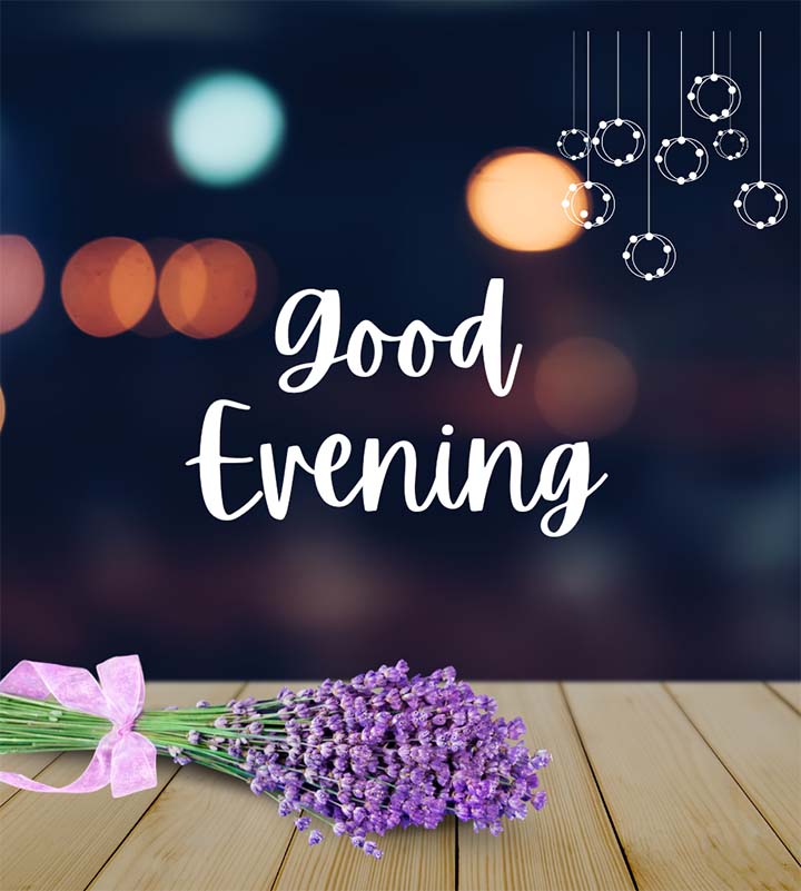 Good Evening Photo With Flowers
