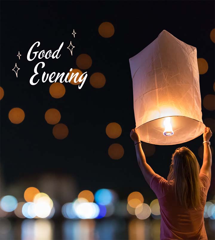 Beautiful Good Evening Wishing Picture