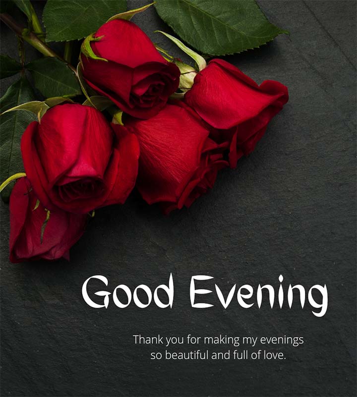 Love Good Evening Wish With Quotes