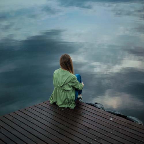 Alone Girl Whatsapp Dp Photo