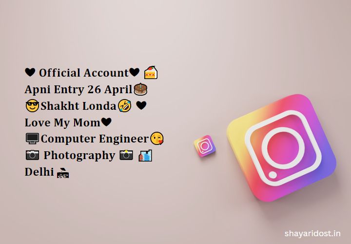 Short Instagram Bio For Boys 